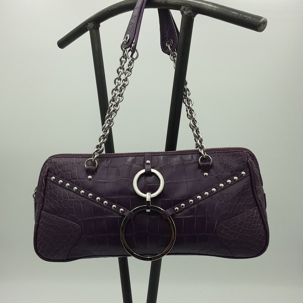 Charles David Purple Leather Purse NWOT